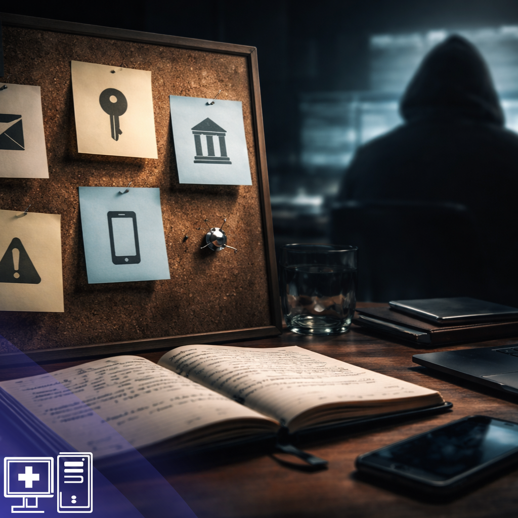 Cyber criminal is planning an attack; managed cybersecurity services for small businesses 